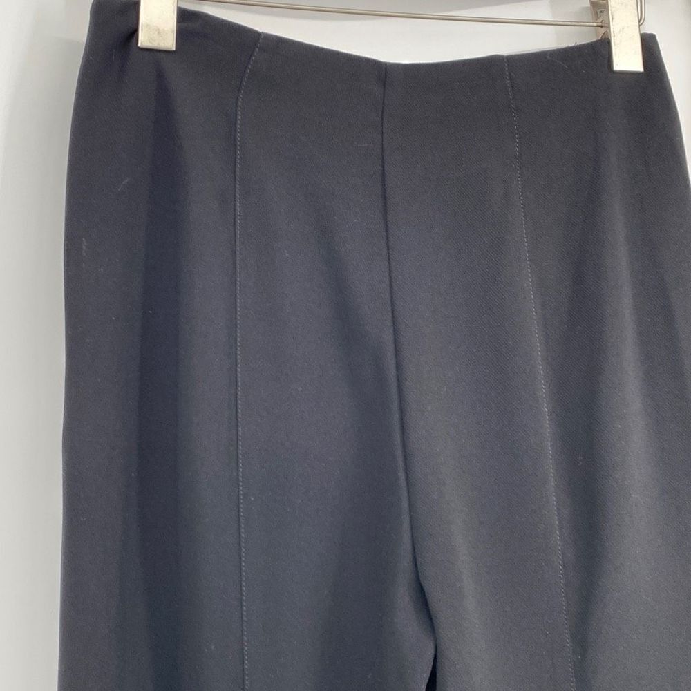 Anthropologie Zinnia Tulip Flare Pants High-Rise Side Zip Dressy Black Size 4 - Picture 11 of 16